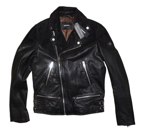 Diesel bort giacca pelle - giacca,