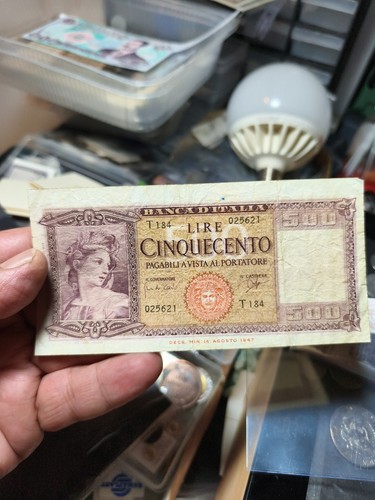 Banconota non comune 500 - non, lire