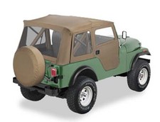 Softtop Supertop con porte softop divisibili Tan Jeep CJ5 76-83