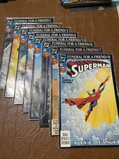 SUPERMAN : FUNERAL FOR A FRIEND. COMPLETE 1/8 DC 1993 STORY ARC. ALL c.FN-NM