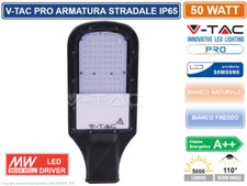 V-TAC PRO VT-51ST LAMPADA STRADALE LED 50W LAMPIONE SMD CHIP SAMSUNG MEANWELL