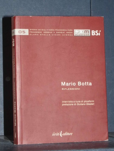 Mario botta riflessioni - mario,