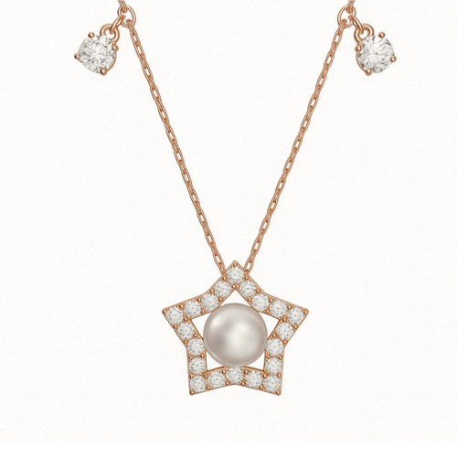 Collana perle cristallo stella