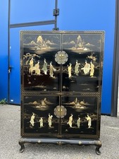 Mobile Credenza Cinese Laccato Pietre Dure