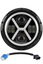 1X FARO LED MOTO H4 7" PER