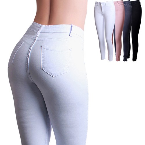 Jeans donna skinny vita alta
