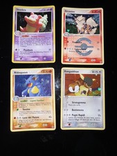 4 Pokemon Holo Ex Rosso Fuoco