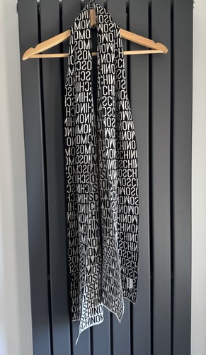 Sciarpa moschino bianca nera - bianca, e