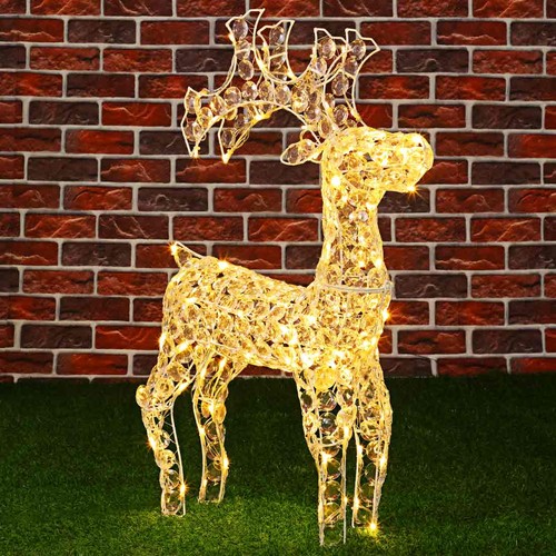 Renna natalizia luminosa - luminosa, 3d