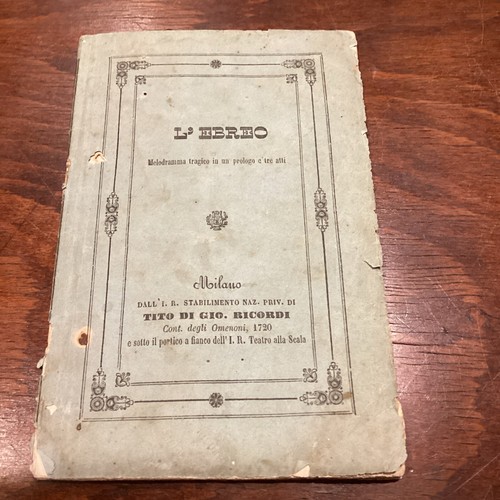 Libretto opera - libretto, d’opera