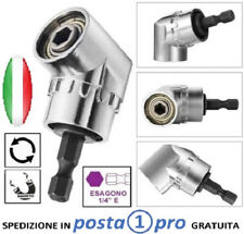 PORTA INSERTI CACCIAVITE MAGNETICO ANGOLARE REVERSIBILE per TRAPANO E AVVITATORE