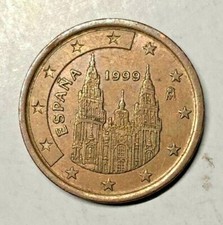 5 CENTESIMI DI EURO SPAGNA 1999 - SANTIAGO DE COMPOSTELA - UNIFICATO 3.99 - CC -