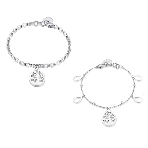 Bracciale donna acciaio albero - donna,