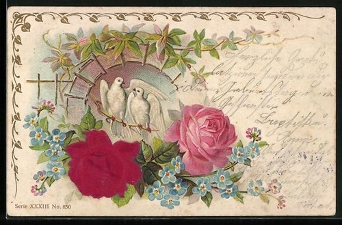 Cartolina tessuto goffrato - cartolina,