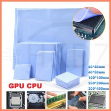 Dissipatore di calore GPU CPU raffreddamento termico conduttivo blu pastiglie silicone spessore 0,5-3 mm