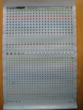 1 x Letraset SYMBOLS 24pt & 14pt foglio S17973 (bb)