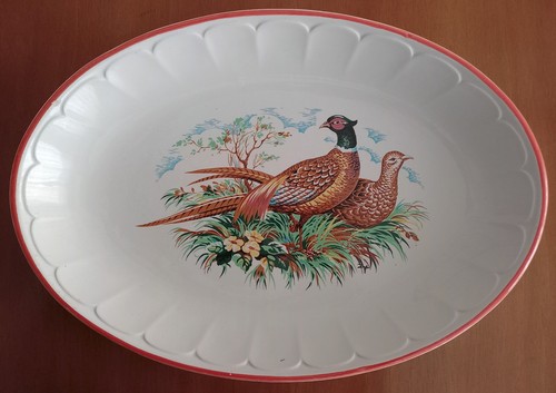 Grande piatto ovale ceramica