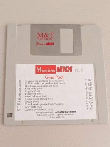 Floppy disk midi - gino, paoli