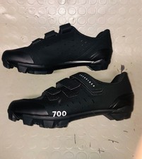 Paio di scarpe ciclismo MTB RACE 700 nere con attacco standard SPD Cross Biking