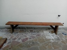 panca in quercia  esterno interno anni 40 ' panchina  legno massiccio