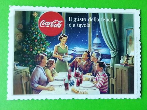 Cartolina pubblicitaria coca - cartolina,