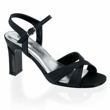 3" Black Salsa Heels