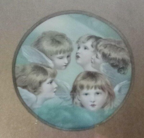 Quadro antico con - , cornice