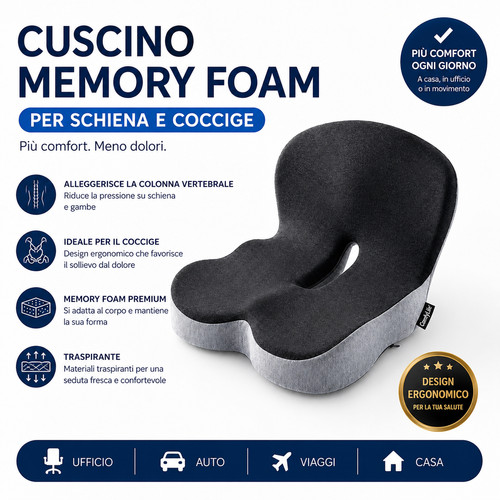 Cuscino per schiena coccige - cuscino,