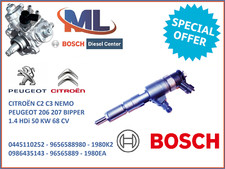 INIETTORE GASOLIO BOSCH 0445110252 9656588980 MOTORE 1.4 HDi CITROEN C3 PEUGEOT