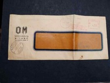 Busta RSI Timbro Meccanico Rosso 50 c OM Automobili 1943 WF558