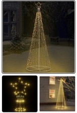 Albero Di Natale 3m Cono Albero di Natale 310 LED con Stella Luminosa