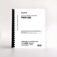 Manuale d'uso per videocamera Sony PMW-500