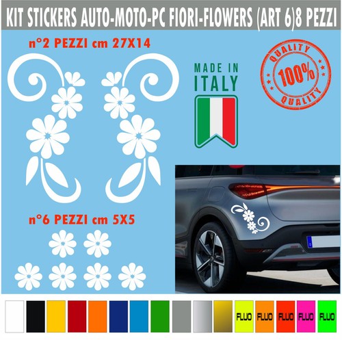 Kit adesivi fiori - adesivi, petali