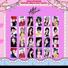 4 pezzi/set Kpop BABYMONSTER membro SALSA CALDA cartolina fotografica fatta in casa. cartoline fotografiche