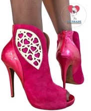 Sandali tronchetto fucsia - sandali,