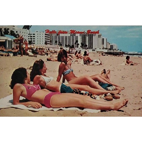 Cartolina bikini bathing - cartolina,