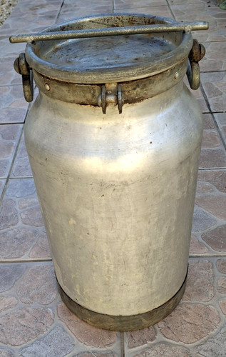 Bidone del latte alluminio - bidone,
