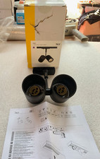 BIMA SLV QPAR51 monofase 2 LED faretto plafone Due luci 50W Sistema  binari Nero