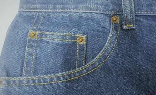 Jeans uomo righe - **jeans, blu