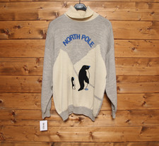 Maglione PENNY BLACK tg. L Usato (Sa1831) Grigio Vintage Maxi Pull Invernale