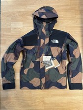 The North Face Uomo GTX Giacca da Montagna XXS TNF Nero Blocco Mimetico GORE-TEX NUOVA CON ETICHETTE M