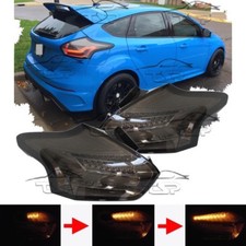 COPPIA FANALI POSTERIORI DINAMICHE SMOKE LED BAR PER FORD FOCUS MK3 14-18