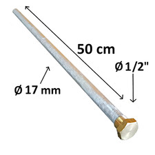 Anodo di magnesio 50 cm con