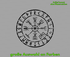 Vegvisir Rune Bussola Adesivo Sticker Auto Vichinghi Vichinghi Tatuaggio