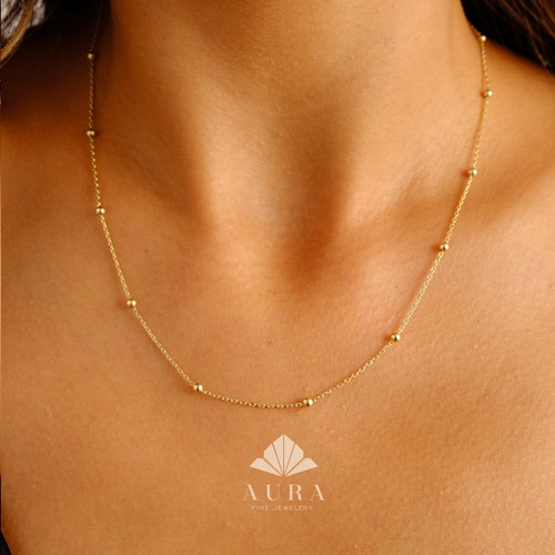 Collana catena satellitare con