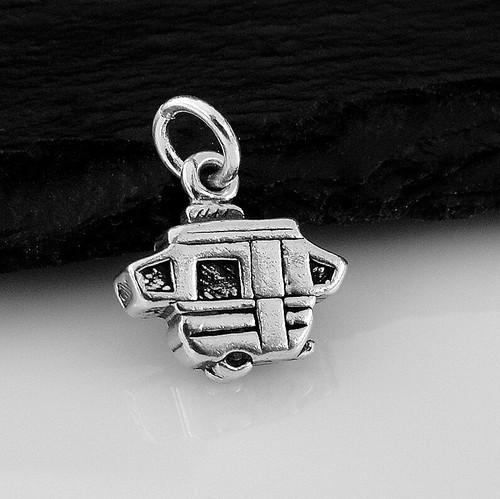 Charm camper pop - up, argento