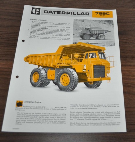 Brochure tecnica caterpillar - brochure,