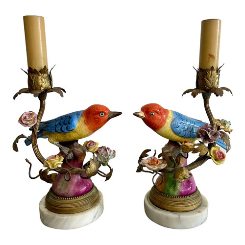 Coppia antiche lampade - di,