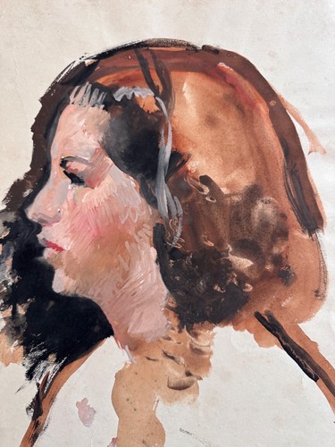 Antico disegno ritratto - ritratto, di