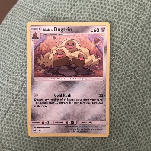 Carta pokemon alolan dugtrio - pokemon,